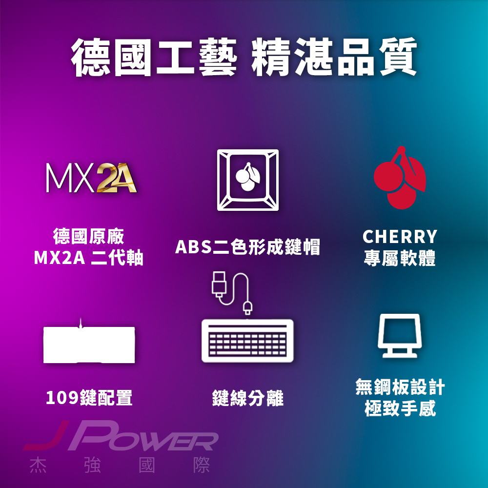 CHERRY MX Board 3.0S 白 MX2A 靜音紅軸