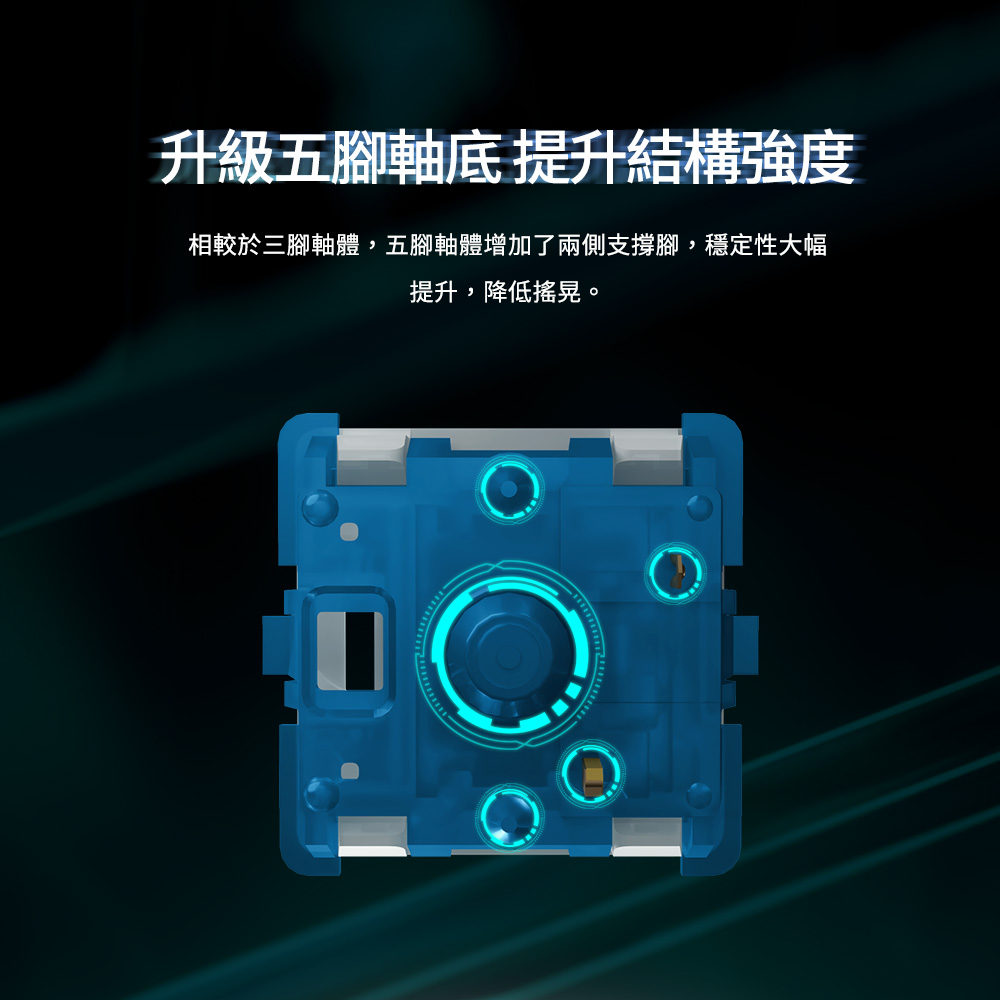 MX2A軸體罐 RGB 5P (極光軸)