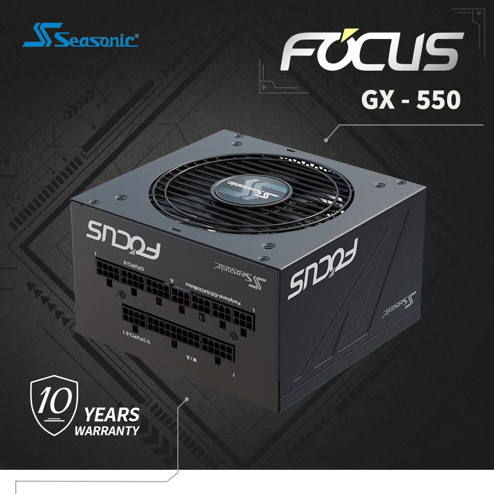 海韻,電源供應器,FOCUS,550W,金牌 全模