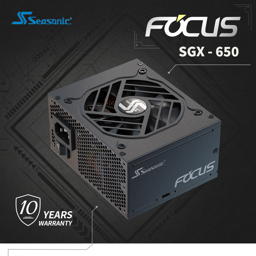 Seasonic FOCUS SGX-650 650W SFX電源 FOCUS SGX - Seasonic High Efficiency Power Supplies for