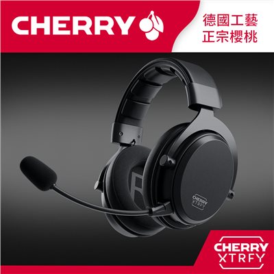 Cherry Xtrfy 無線三模 H3W 黑色 重低音電競耳機
