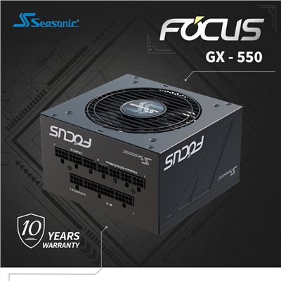 海韻 Seasonic FOCUS GX-550 電源供應器 金牌/全模