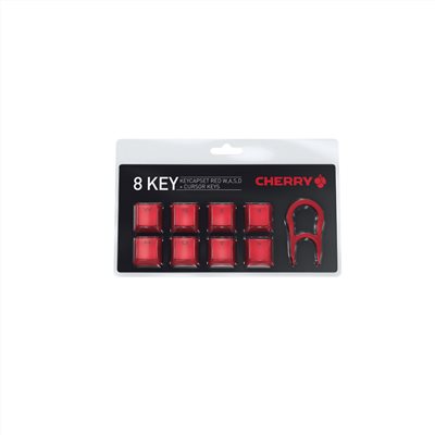 CHERRY MX  8key紅色鍵帽組(W,A,S,D, ↑,↓, ←,→) +拔鍵器